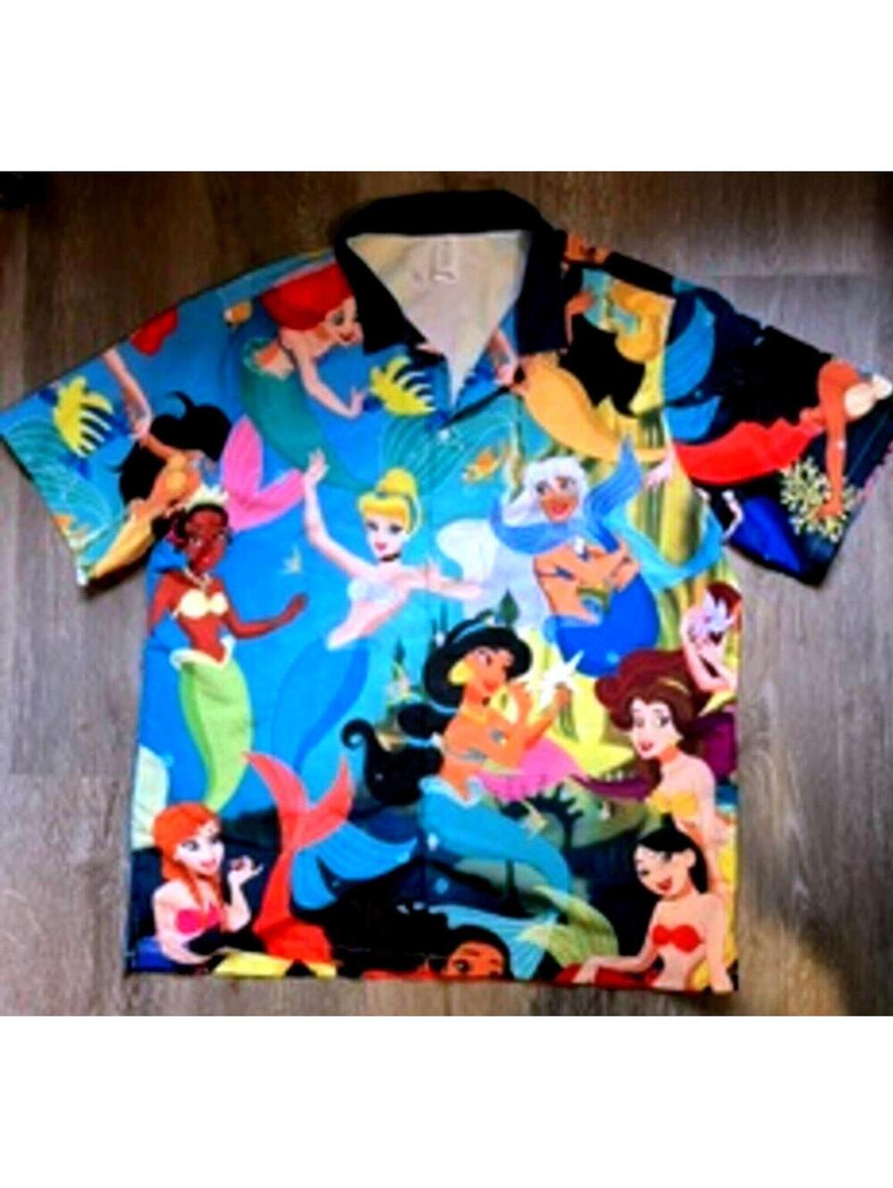 Disney Princess Mermaids Spooky Tropical Shirt
